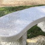 Panca in granito grigio, modello "TRENTO"