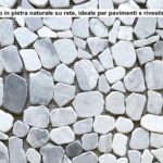 Palladiana mosaico su rete in pietra naturale "COLORE CHIARO", fogli pre assemblati da 30,5cm x 30,5cm x 1 cm.