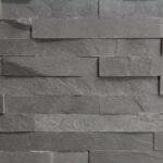 Rivestimento in pietra " ARDESIA NERA 15cm x 55cm"